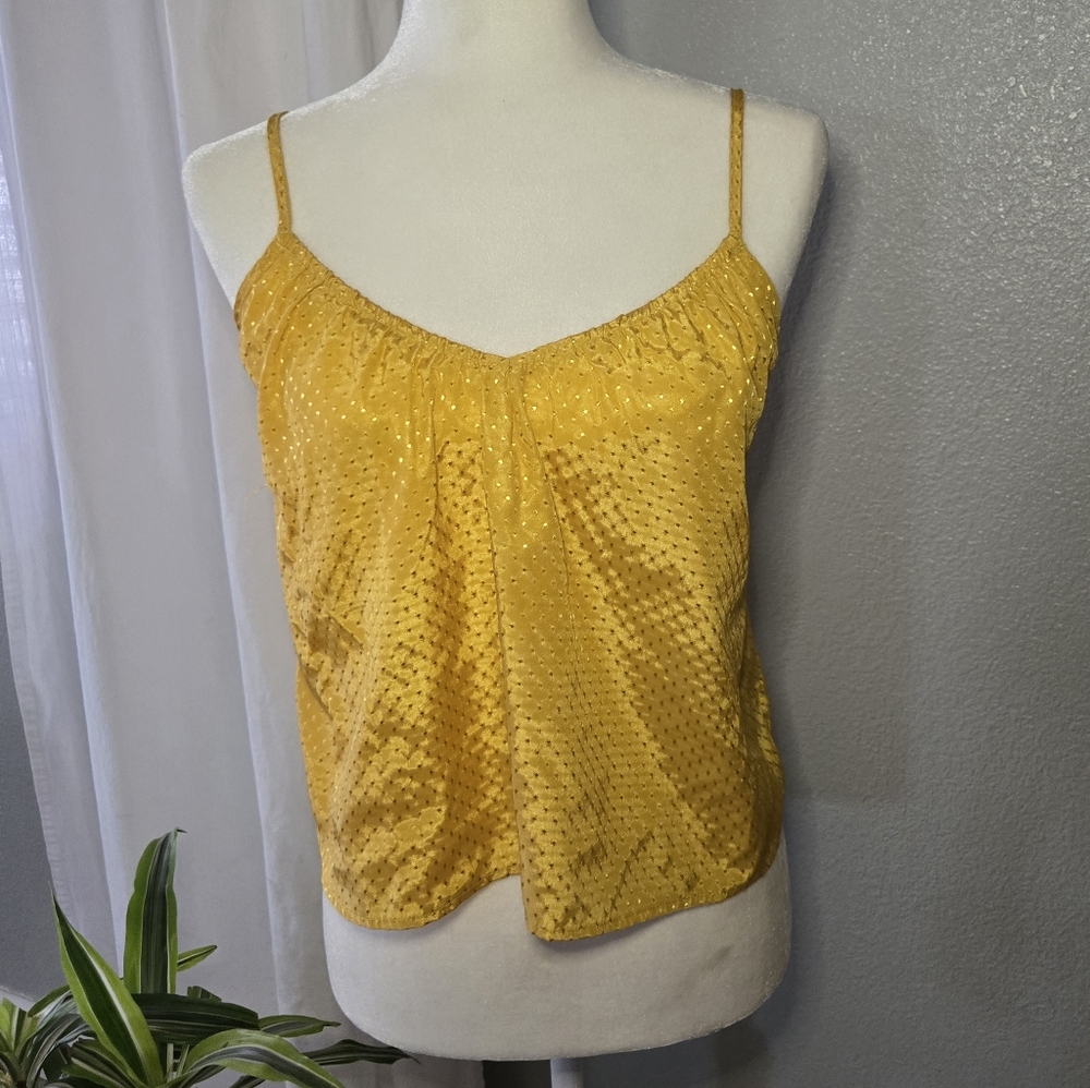 NSR Gold Sequin Crop Camisole